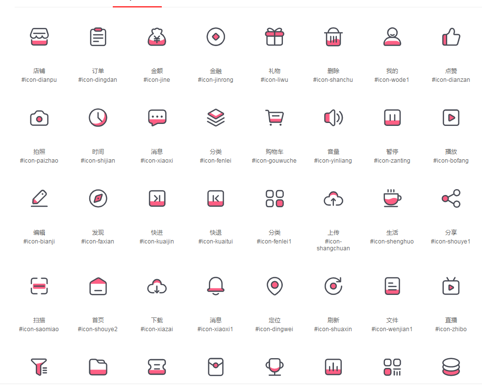 Iconfont 项目中的图标名称与 Symbol 标识