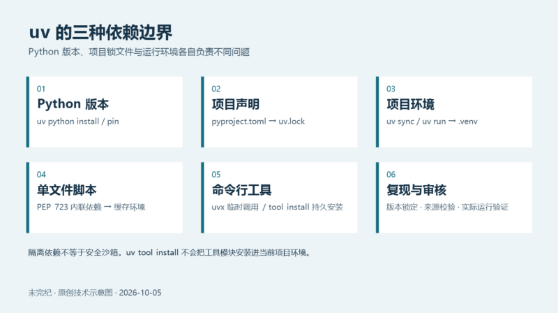 uv：把 Python 版本、项目依赖、脚本和工具放进同一套工作流-未完纪