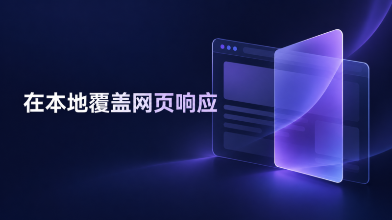 在本地覆盖网页内容和 HTTP 响应标头-未完纪