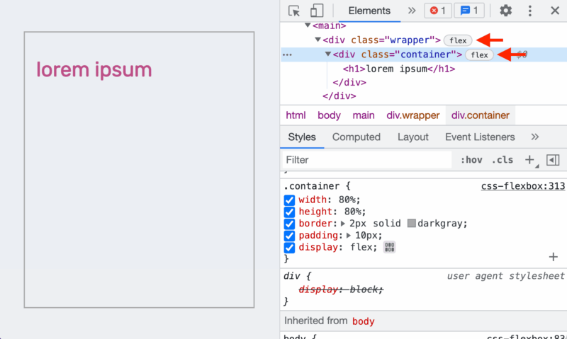 用 Chrome DevTools 检查、调整和验证 Flexbox 布局-未完纪