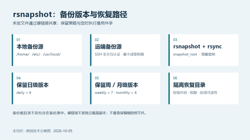在 Ubuntu 上用 rsnapshot 配置增量备份-未完纪